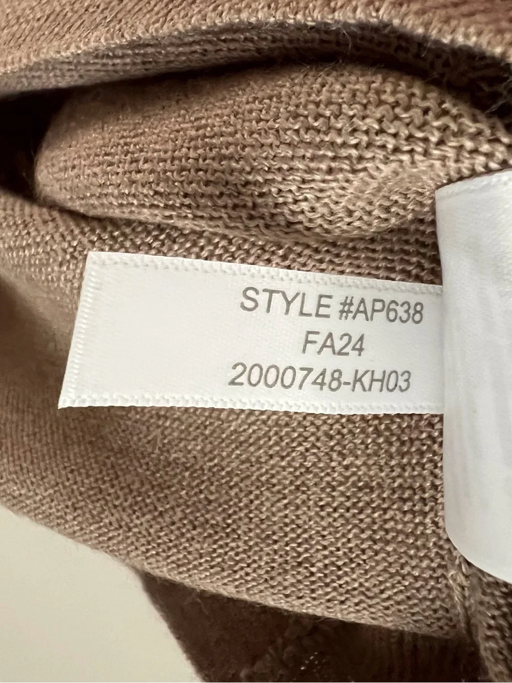 J Crew Men’s Merino Wool Crew Neck Sweater Tan Brown Classic Preppy Large